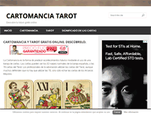 Tablet Screenshot of cartomanciatarot.com